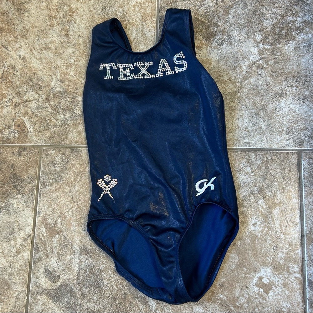 GK Navy Blue CL Texas Leotard gymnastics Leo